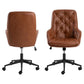 Ergonomic Office Chair Ariko – Brown Eco Leather, Adjustable Height & Armrests, 106×60×67.5 cm