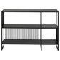 Bookcase Atrington, black, H83x120x35cm