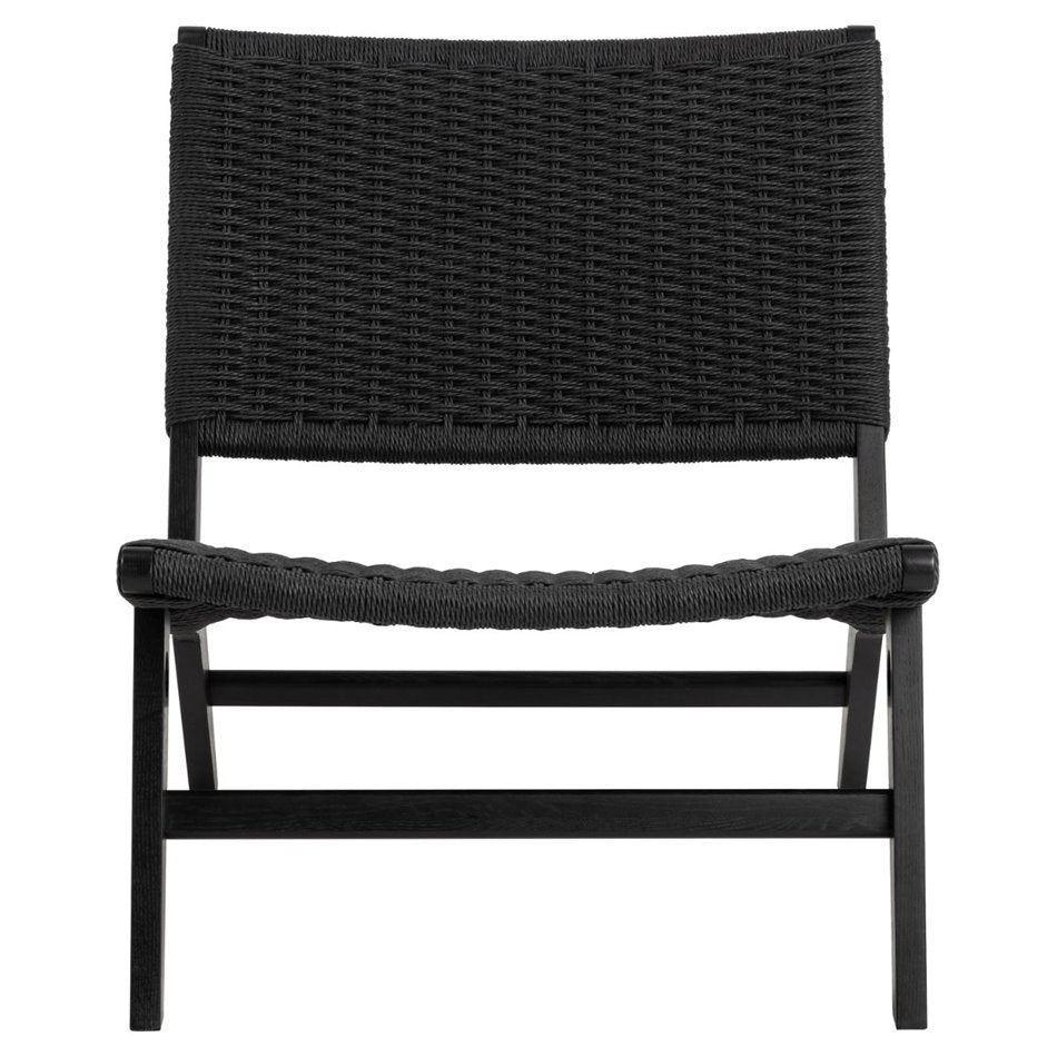 Lounge chair Arson, black, H72x64x79cm, seat height 39cm