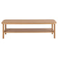 Acbanbury Coffee Table – Natural MDF & Oak, 150×50×42 cm