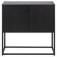 Sideboard Acevton, black, H80x82x40cm