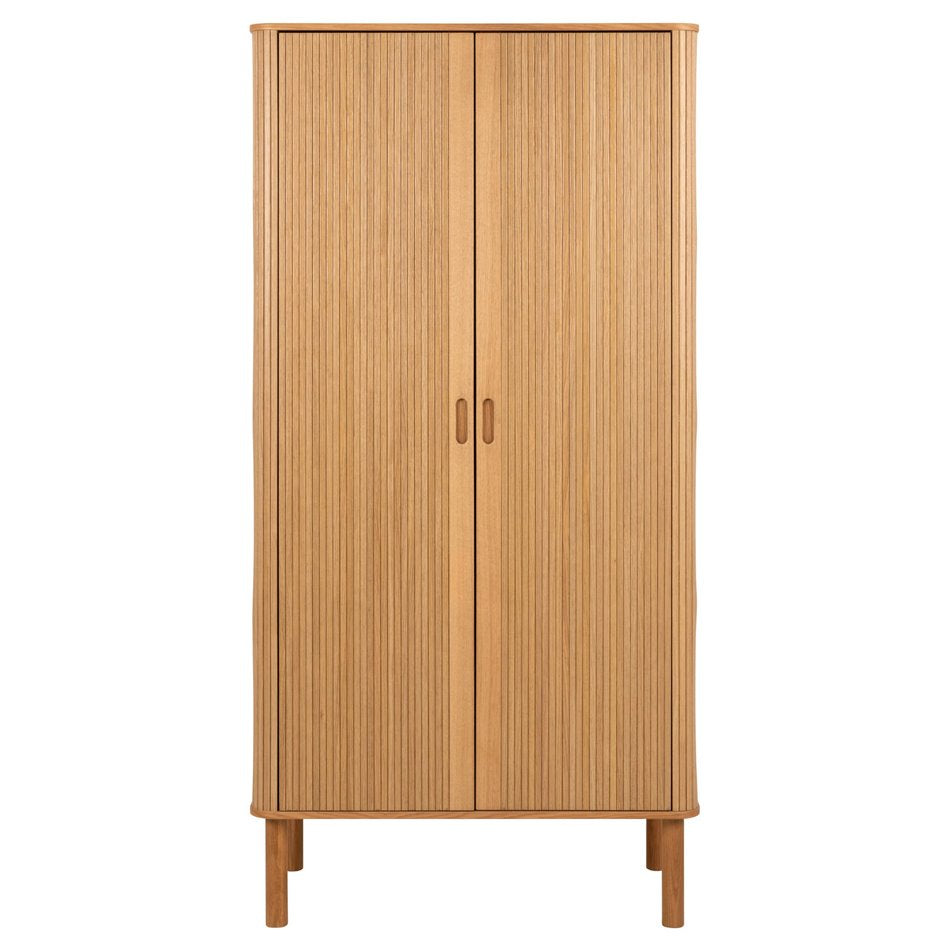 Wardrobe Angley, natural color, H200x100x55cm