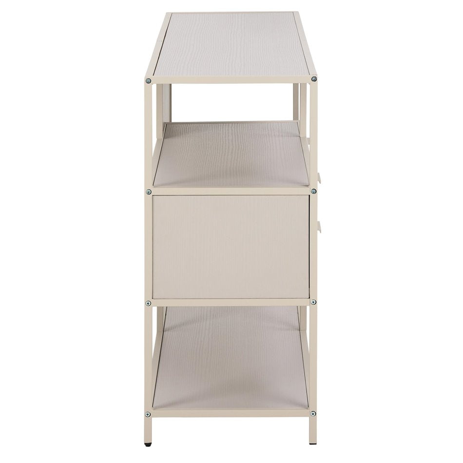 Bookcase Seaford, light grey/beige, H78x114x35cm