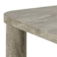 Acolano Coffee Table – Grey Marble-Look MDF, 60×60×36 cm