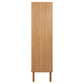 Wardrobe Angley, natural color, H200x100x55cm