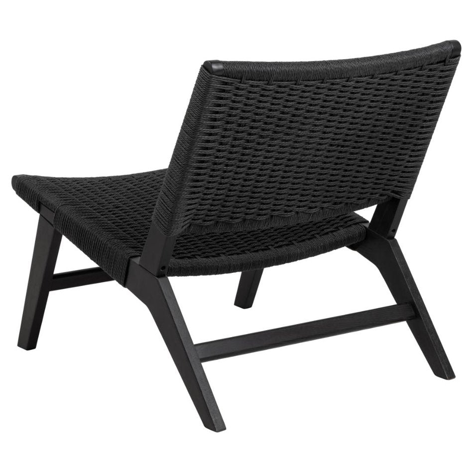 Lounge chair Arson, black, H72x64x79cm, seat height 39cm