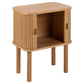 Bedside table Angley, natural color, H60x45x30cm