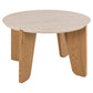 Acokland Coffee Table – Beige MDF, Ø80×45 cm