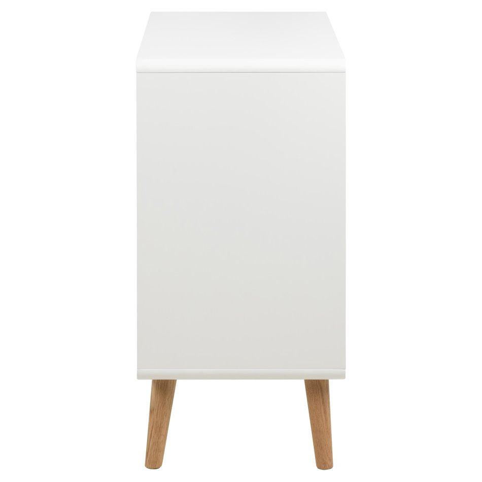 Chest of drawers Alovell, white, H80x80x40cm