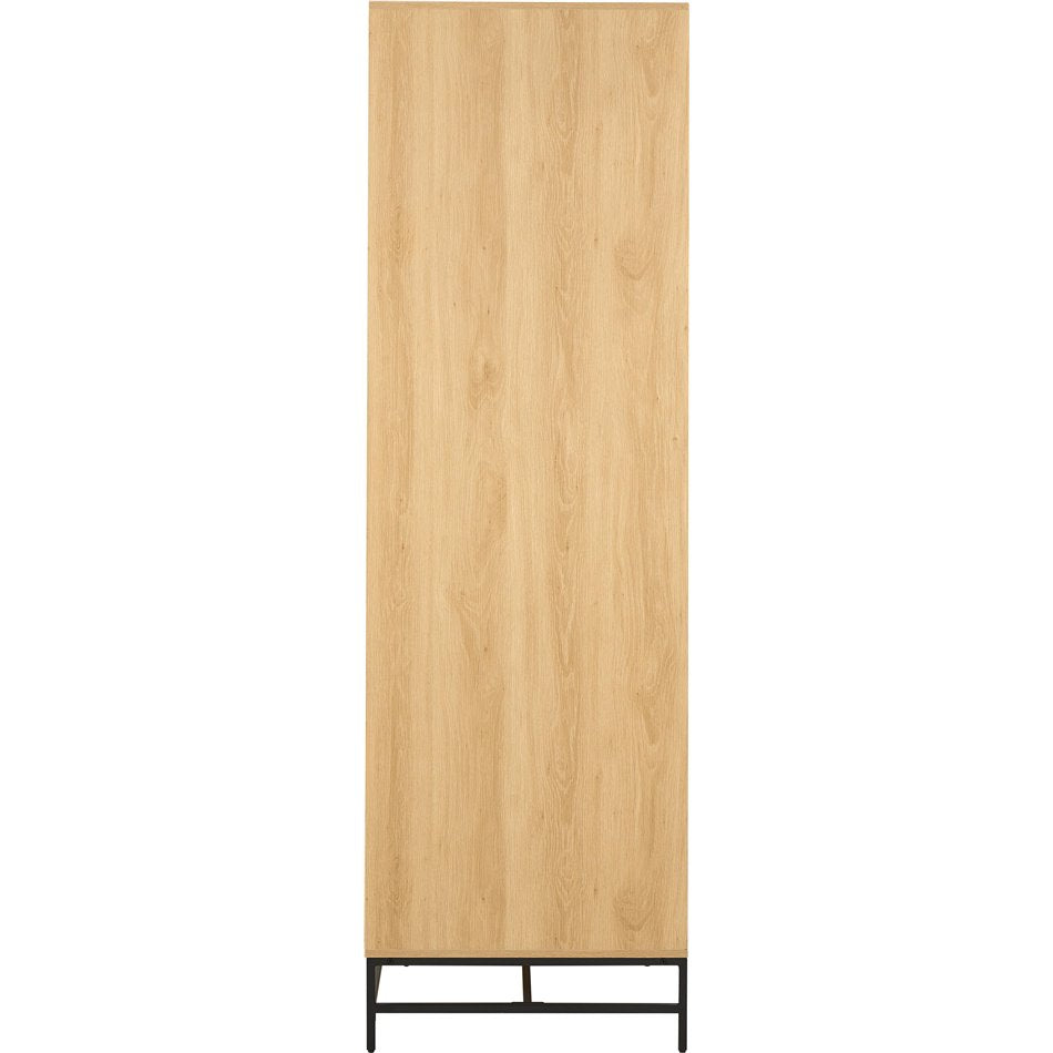 Wardrobe Albany, natural color, H200x99x60cm