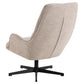 Armchair Asley, swivelling, beige, H93x72x84cm, seat height 42cm