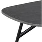 Aracas Coffee Table – Black Steel & Ceramic, 120×60×41 cm