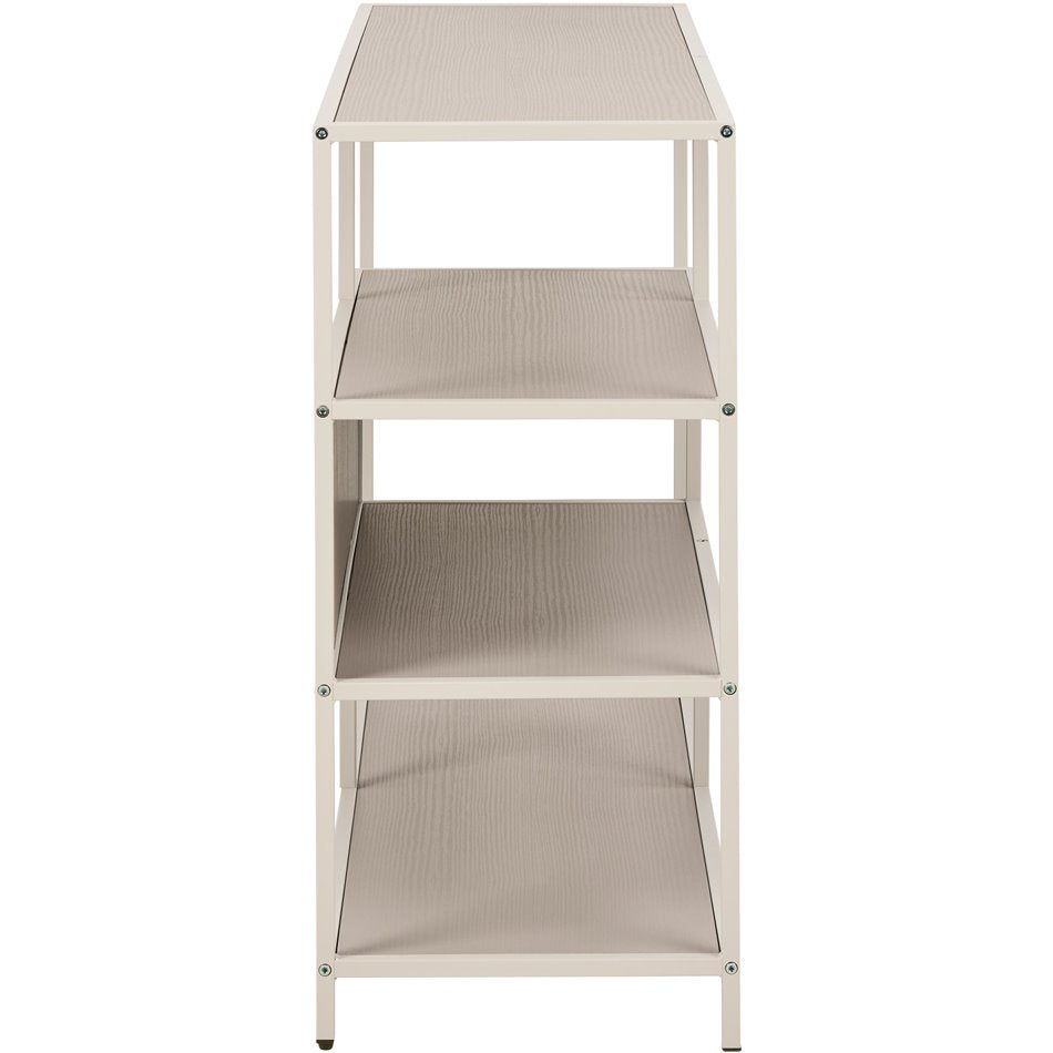 Bookcase Seaford, light grey/beige, H78x114x35cm