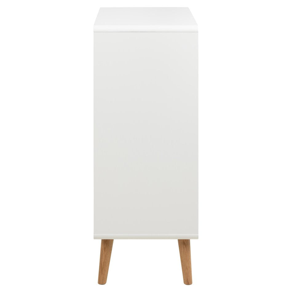 Chest of drawers Alovell, white, H100x80x40cm