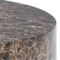 Aice Coffee Table Set – Brown Marble Look, MDF, 58×58×40 cm