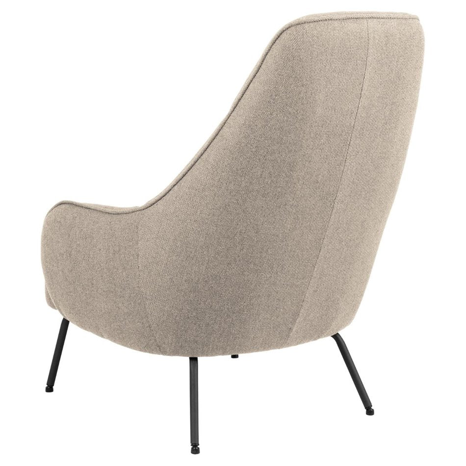 Armchair Atekso, beige, H98x73x92cm, seat height 40cm