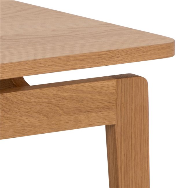 Assex Coffee Table – Natural MDF & Oak Veneer, 120×60×45 cm