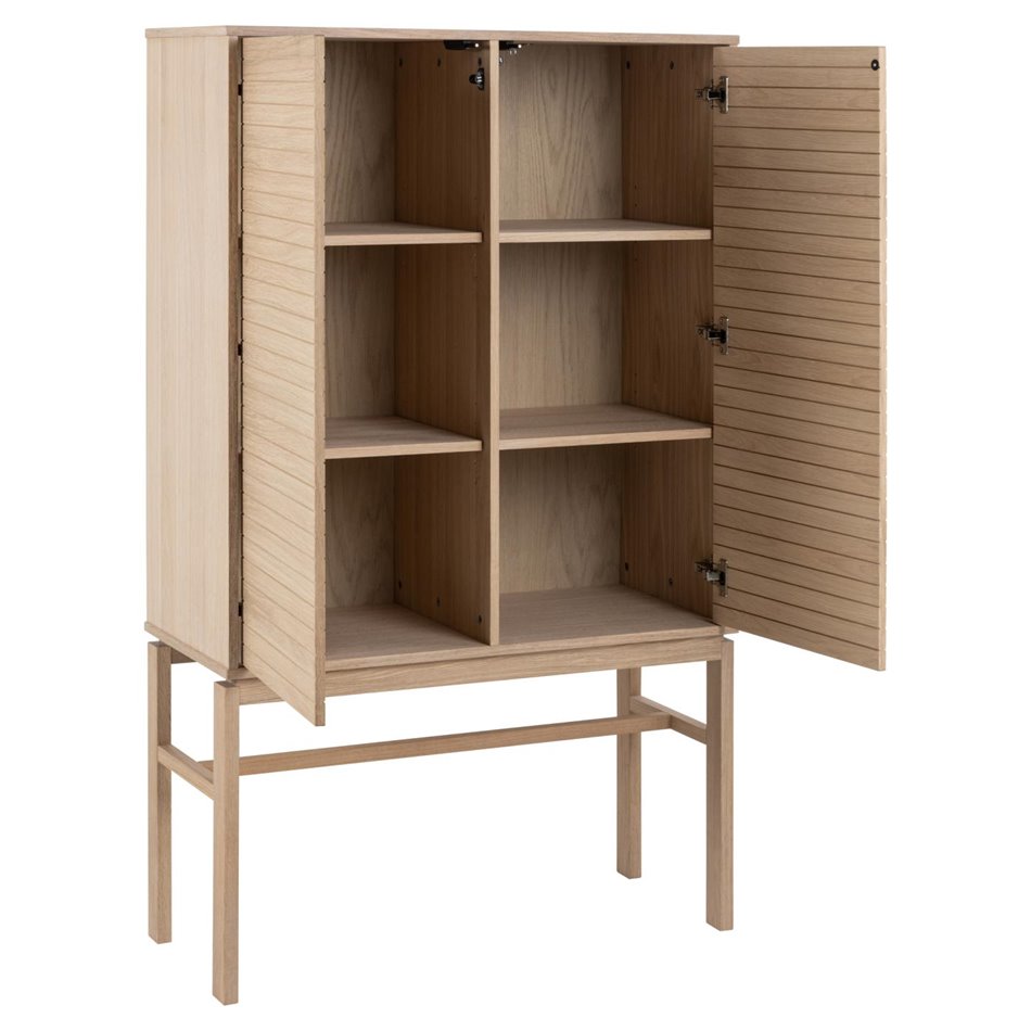 Cabinet Alinley, natural color, H150x90.8x40cm