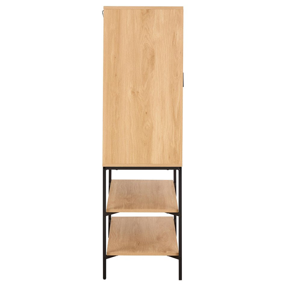 Cabinet Aipur, natural color, H140x80x40cm