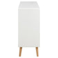 Chest of drawers Alovell, white, H90x135x40cm