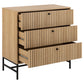 Chest of drawers Albany, natural color, H80x81x40cm
