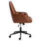 Ergonomic Office Chair Ariko – Brown Eco Leather, Adjustable Height & Armrests, 106×60×67.5 cm
