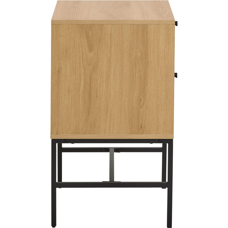 Bedside table Albany, natural color, H70x46x40cm