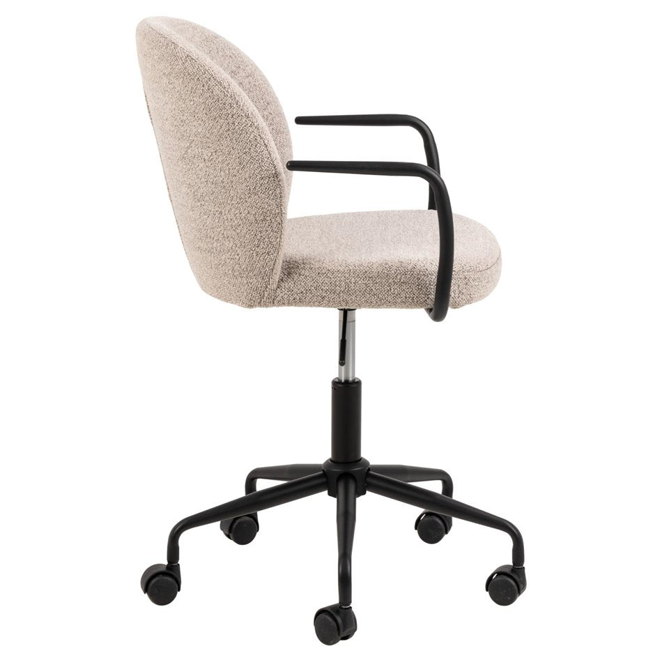 Ergonomic Office Chair Atricia – Beige, Adjustable Height & Armrests, 93.5×59×50 cm