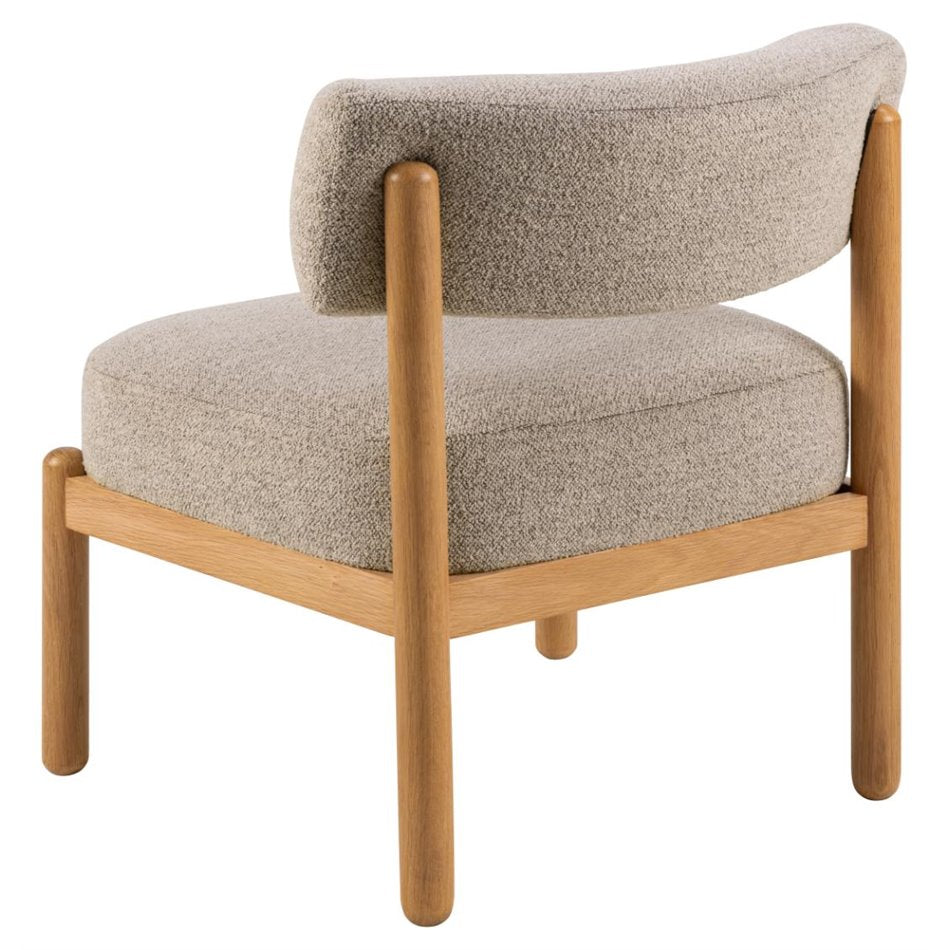 Lounge chair Aurley, beige, H75x66.5x69cm, seat height 44.5cm