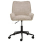 Addie Adjustable Office Chair – Beige Fabric, Modern Ergonomic Steel Frame Design