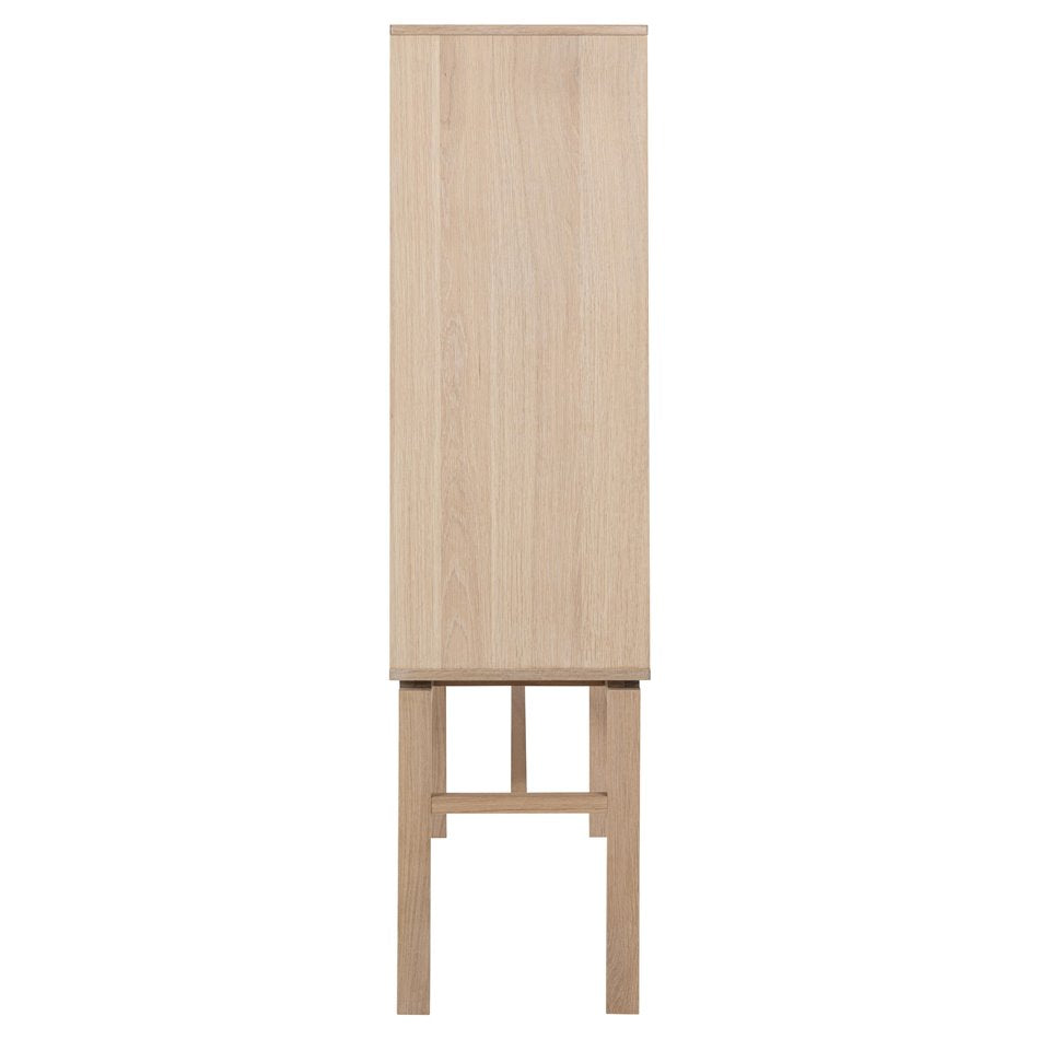 Cabinet Alinley, natural color, H150x90.8x40cm