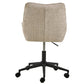 Addie Adjustable Office Chair – Beige Fabric, Modern Ergonomic Steel Frame Design
