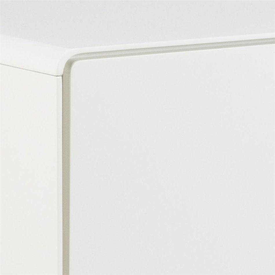 Chest of drawers Alovell, white, H90x135x40cm