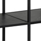 Bookcase Atrington, black, H83x120x35cm