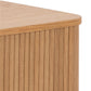 Angley TV Table – Natural MDF, Oak Veneer & Oak Wood, 140×40×45 cm