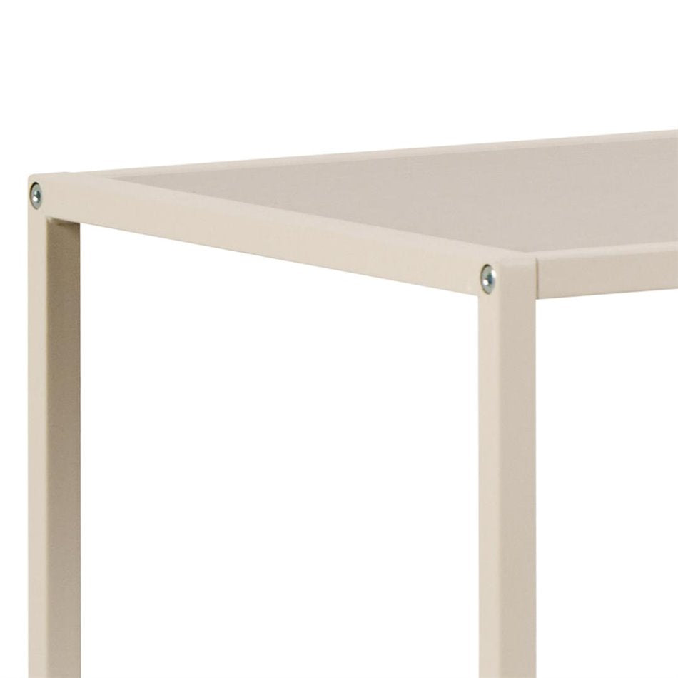 Bookcase Seaford, light grey/beige, H78x114x35cm