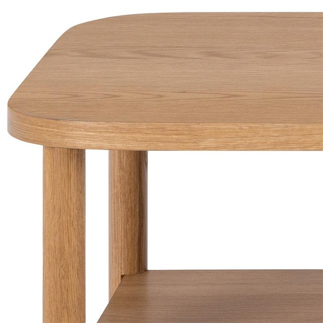 Acbanbury Coffee Table – Natural MDF & Oak, 150×50×42 cm