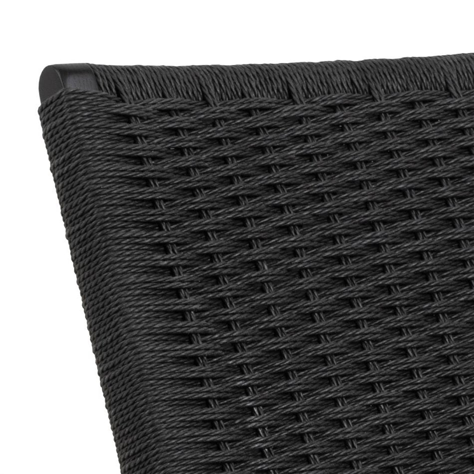 Lounge chair Arson, black, H72x64x79cm, seat height 39cm