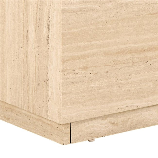 Aice Coffee Table Set – Beige, MDF, 100×60×42 cm