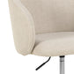 Aleanor Adjustable Office Chair – Beige Fabric, Modern Steel Frame Design