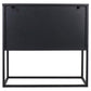 Sideboard Acevton, black, H80x82x40cm