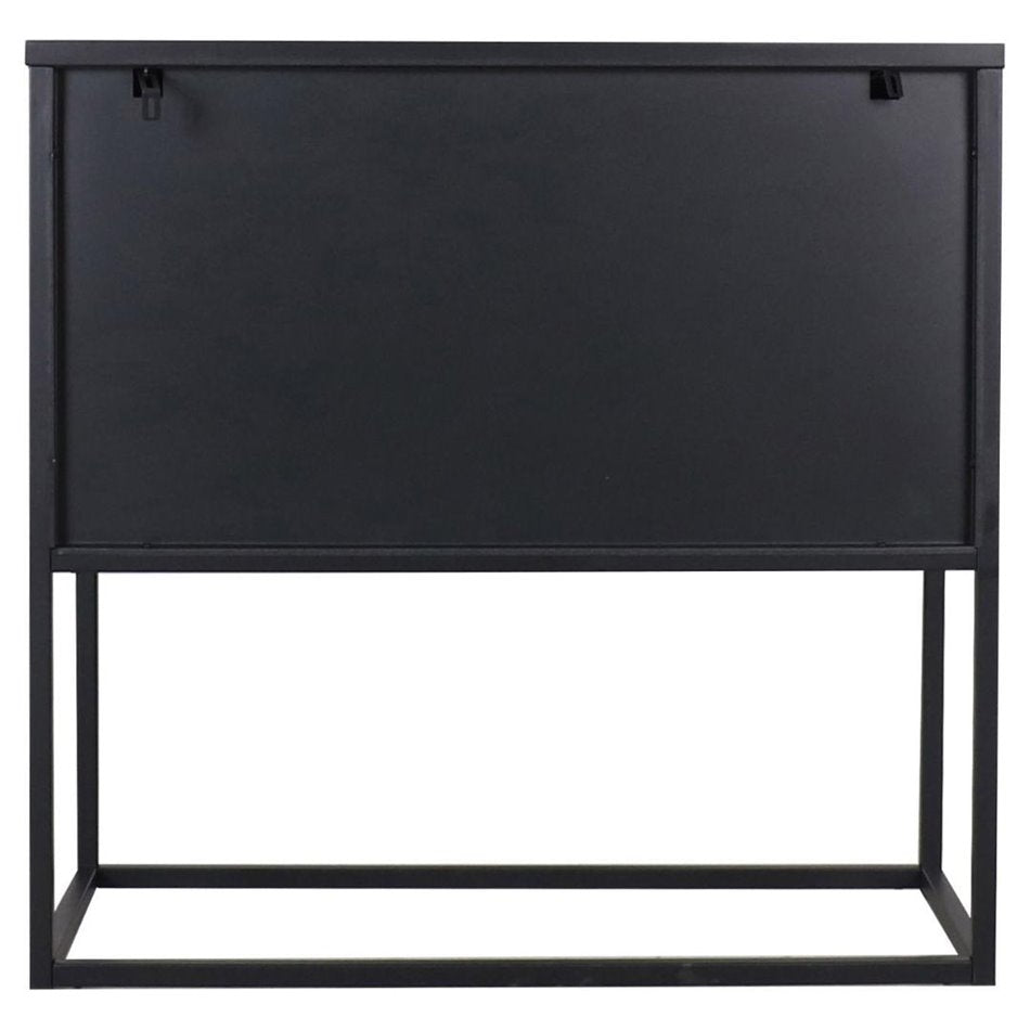 Sideboard Acevton, black, H80x82x40cm