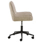 Addie Adjustable Office Chair – Beige Fabric, Modern Ergonomic Steel Frame Design
