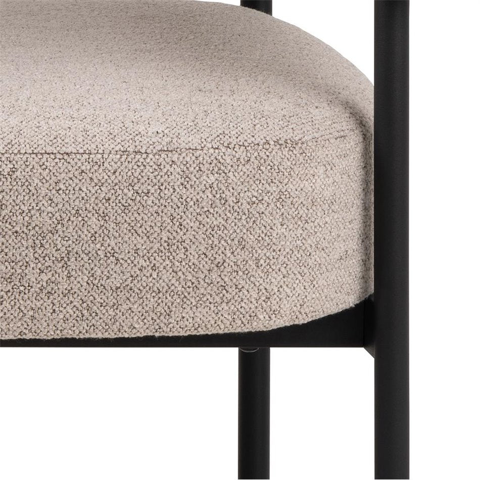 Armchair Akfield, beige, H71x78.5x67.5cm, seat height 43.5cm