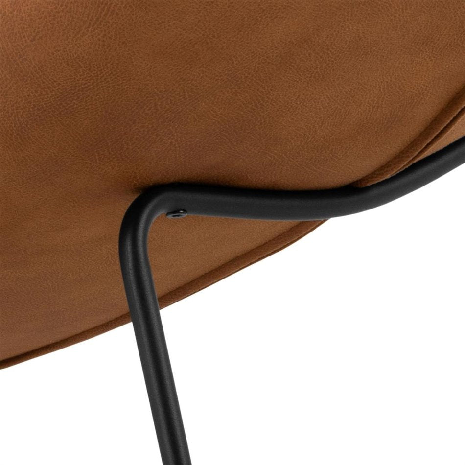 Sessel Ahaplin, braun, H 86 x 63 x 156 cm, Sitzhöhe 40 cm