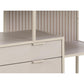 Bookcase Seaford, light grey/beige, H78x114x35cm