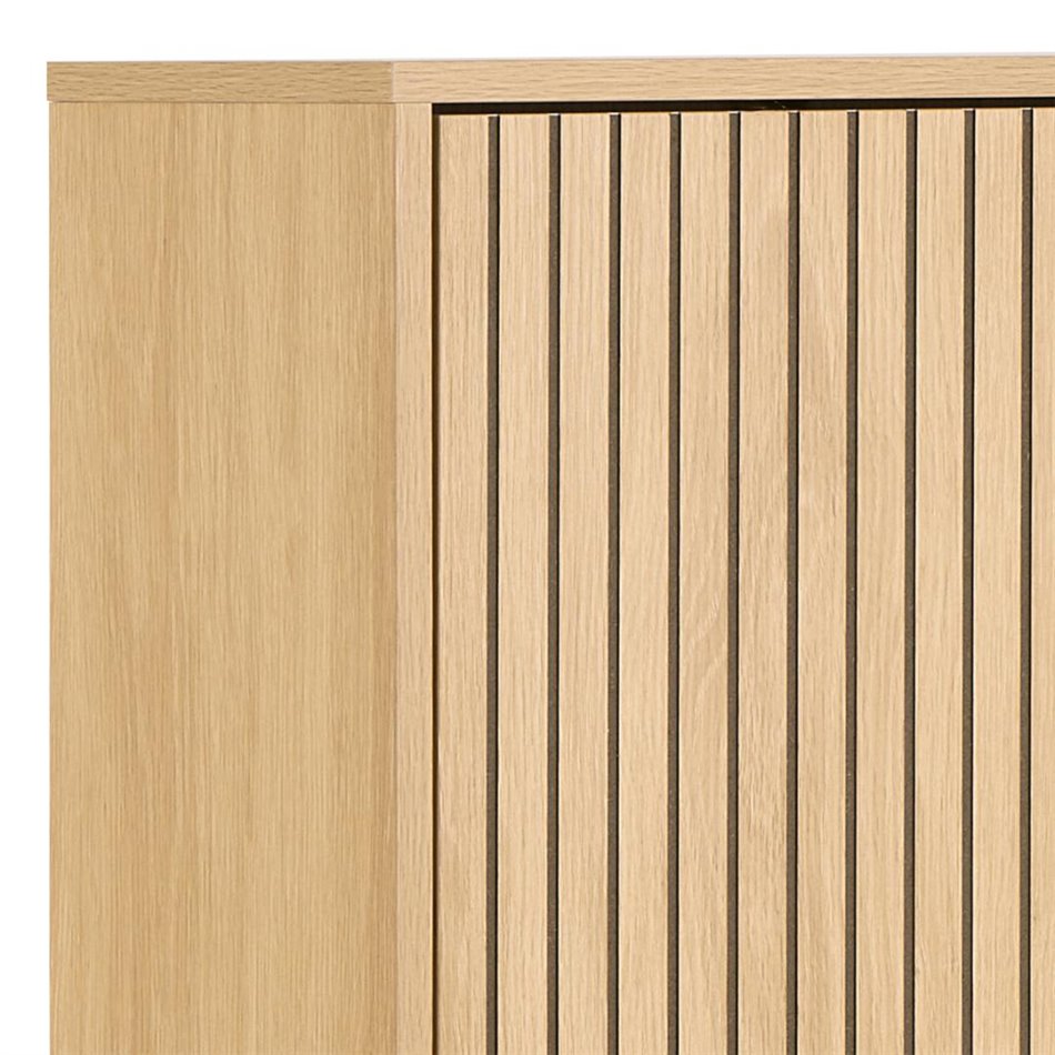 Shoe cabinet Albany, natural color, H140x72x25cm