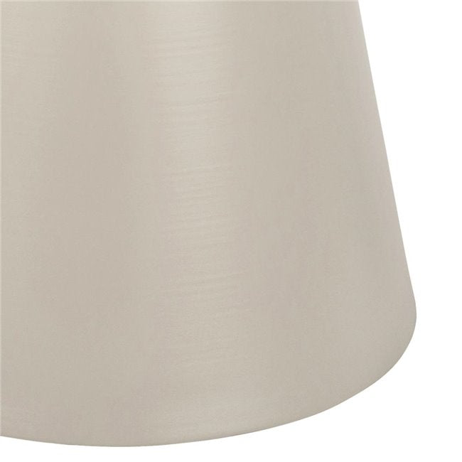 Acoli Coffee Table – Natural Wood Look with Steel Base, Ø45×48 cm