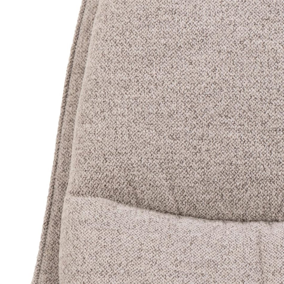 Armchair Asley, swivelling, beige, H93x72x84cm, seat height 42cm