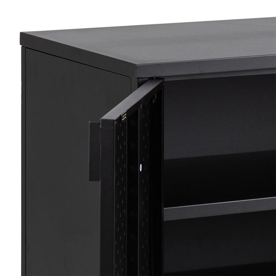 Sideboard Acevton, black, H80x82x40cm